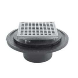 PASCO, 60981SQ, 4-3/16” THREADED BRASS PLATED SQUARE DRAIN STRAINER ONLY, CHROME