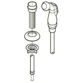 PFISTER, 951-680A, KITCHEN WHITE SIDE SPRAYER, CHROME PLATED