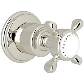 ROHL, U.3241X-PN/TO, EDWARDIAN CROSS-HANDLE TRIM FOR VOLUME CONTROLS AND DIVERTERS, POLISHED NICKEL
