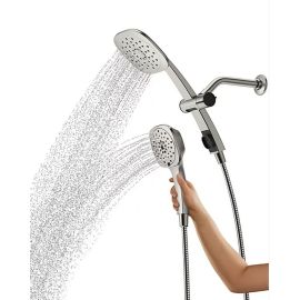 KOHLER, R31250-G-BN,1.75 GPM ADJUSTE 3-IN-1 MULTIFUNCTION COMBINED SHOWER KIT ( 2HEADS)- OPEN BOX (NEW), BRUSHED NICKEL