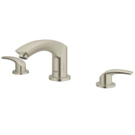 GROHE, 25168EN2, 3-HOLE 2-HANDLE DECK MOUNT ROMAN TUB FAUCET, BRUSHED NICKEL -DISCONTINUED