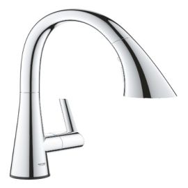 GROHE, 30205002, 1.75GPM ZEDRA SINGLE-HANDLE PULL DOWN KITCHEN FAUCET TRIPLE SPRAY, CHROME