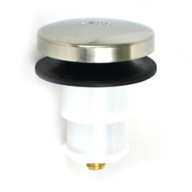 WATCO, 38412-BN, FOOT ACTUATED STOPPER 3/8" PIN, BRUSHED NICKEL