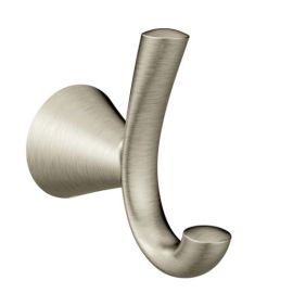 MOEN, YB2303BN, GLYDE DOUBLE ROBE HOOK, BRUSHED NICKEL