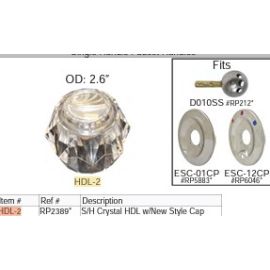 LORDHAL, HDL-2, DELTA (RP2389 ) SMALL REPLACEMENT CRYSTAL HANDLE