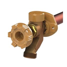 WOODFORD, 17CP-6-MH, MODEL 17 WALL FAUCET WITH 6" INLET, METAL HANDLE, CP