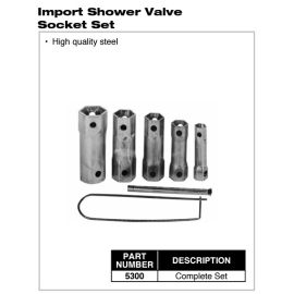 PASCO, 5300, TUB AND SHOWER VALVE WRENCHES