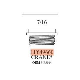 WALTER, LF649660, CRANE (F5914) STEM SEAT DIAMETER 11/16 X 22 THREAD X 7/16 HEIGHT