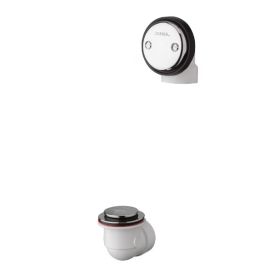 GERBER, G0041642, CLASSICS SCHEDULE 40 ABS AUTO TRIP DRAIN KIT FOR STANDARD TUB, CHROME