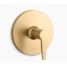 KOHLER, TS74042-4-2MB, PITCH RITE-TEMP VALVE TRIM, VIBRANT BRUSHED MODERN BRASS