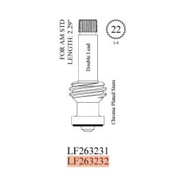 WALTER, LF263232, 2.29" AMERICAN STANDARD STEM, COLD
