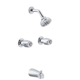 GERBER, 48-720-83, GERBER CLASSICS TWO HANDLE TUB AND SHOWER FITTING WITH DIVERTER SPOUT, CHROME