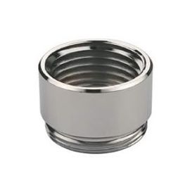 NEOPERL, 1531105, DUAL THREAD FEMALE/MALE F1/2"-14 NPT X M55/64"-27 AERATOR ADAPTOR, CHROME