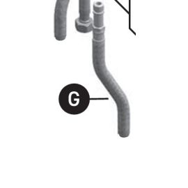 ROHL, 9.28748, PERRIN AND ROWE INLET HOSE M12 X9/16" NUT X 825MM FOR SINGLE HOLE FAUCETS