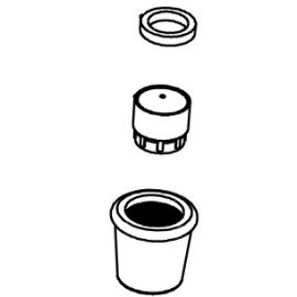 NEWPORT BRASS, 2-633/26, 1.2 GPM AERATOR FOR CHESTERFIELD AND FAIRFIELD WALL-MOUNTED LAVATORY SETS, POLISHED CHROME