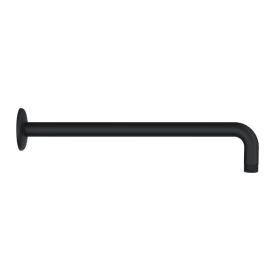 GERBER, D481027BS, 15" RIGHT ANGLE METAL SHOWER WITH ESCUTCHEON, SATIN BLACK