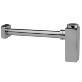 JACLO, 270-PCH, BRASS DECORATIVE SQUARE TRAP - 1 ¼" WALL OUTLET