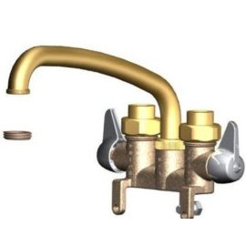 UNION BRASS, 46, 8" TUBE CAST BRASS SPOUT LAUNDRY FAUCET WITHOUT MOUNTING HARDWARE