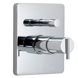 JADO, 831/546/355, GLANCE PRESSURE BALANCE TUB/SHOWER VALVE TRIM, ULTRASTEEL