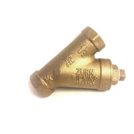 ZURN, 34-SXL, ROUGH BRASS THREE QUARTER INCH "Y" STRAINER