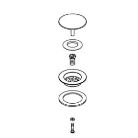 KOHLER, 1056135-SN, SUB-ASSEMBLY STOPPER, VIBRANT POLISHED NICKEL