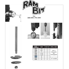 PASCO, 3244, 2" RAM BIT COMPLETE