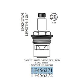WALTER, LF456271, 1.86" L 20 BROACH UNKOWN CARTRIDGE, HOT