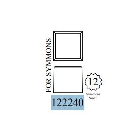 WALTER, 122240, SYMMONS HANDLE SQUARE BRASS INSERT