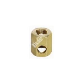 KISSLER, #2, 16PT/17PF SOLID BRASS HEX INSERT FOR CENTRAL AND SPEAKMAN CROSS-HANDLES