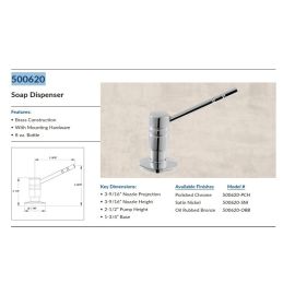 CONCINNITY, 500620-PCH, SOAP DISPENSER