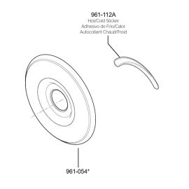 THE STICKER COMES WITH THE PLATE AND AS KIT SOLD AS 961-112