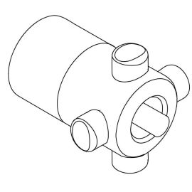 KOHLER, 1032871-BC, MEDIUM VALVE STEM ADAPTER, BRUSHED CHROME
