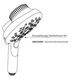 MOEN, 298320SRN, 1.75 GPM AROMATHERAPY HANDSHOWER KIT, SPOT RESIST BRUSHED NICKEL 