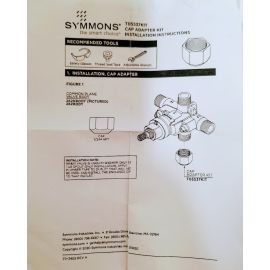 SYMMONS, T05537KIT, CAP, BRASS, 1/2" NPT