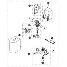 TOTO, TN78-9V410, 0.8GPM SINGLESUPPLY CONTROLLER FOR ELECTRIC FAUCET, BRONZE