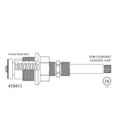 WALTER, 410411, LENHART SHOWER VALVE CARTRIDGE