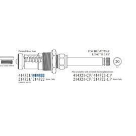 WALTER, 414322, BROADWAY 20 BROACH STEM, COLD