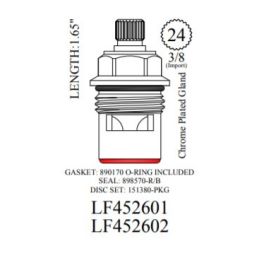 WALTER, LF452602, FOR B&K CERAMIC CARTRIDGE RIGHT HAND, COLD | NorthShoreFaucets.com