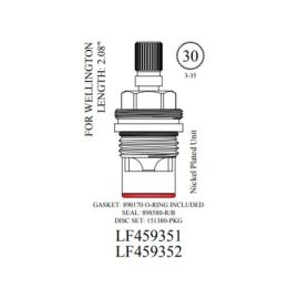 Walter, LF459351, Wellington; Sears, Orchard Lavatory Faucet Hot Ceramic Cartridge | NorthShoreFaucets.com
