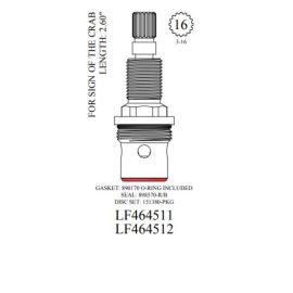 Walter, LF46511, Sign OF the Crab Hot Ceramic Cartridge | NorthShoreFaucets.com